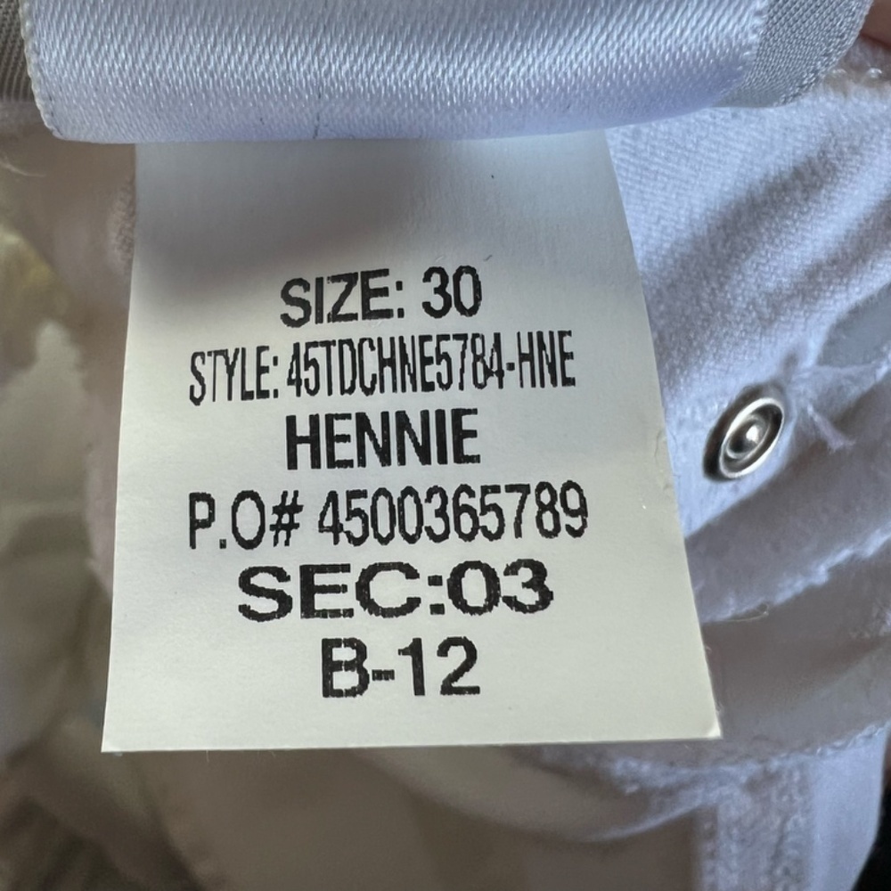Joe’s Jeans Flawless The Charlie High Rise Skinny Ankle Hennie Jeans White Sz 30 - Picture 12 of 13